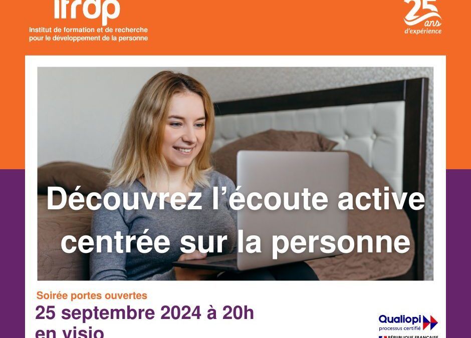 Soirée porte ouverte de l’IFRDP, le 25 septembre 2024 à 20h